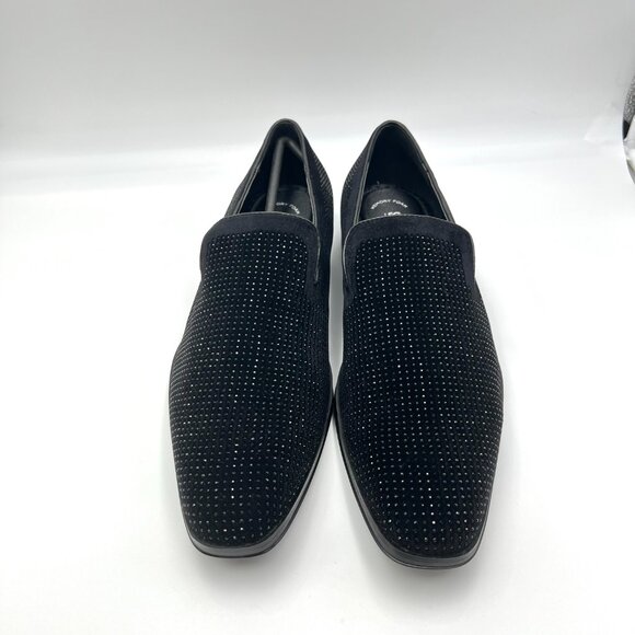 Stacy Adams Mens Size 10.5 Black Studded Velvet Loafers Dress‎ Shoes main image 12
